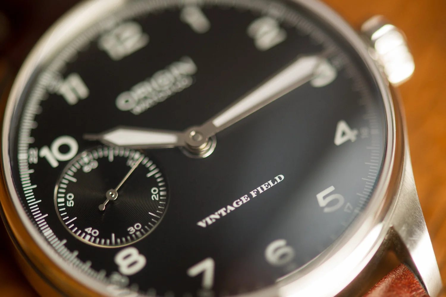 Vintage Field Watch 2nd Edition Black (w Leather Strap) — Origin