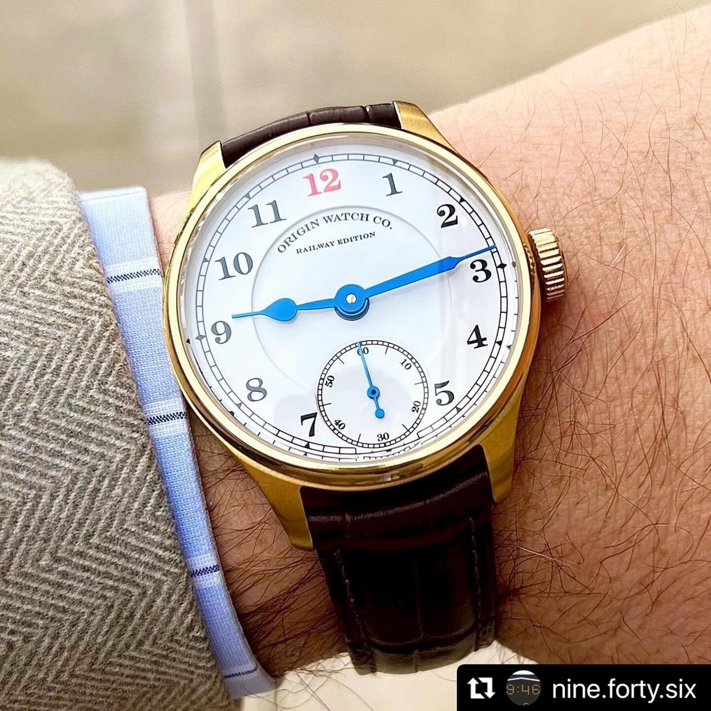 Thank you @nine.forty.six for highlighting our #railwayedition as part of your collection. We appreciate it. #originawatchco