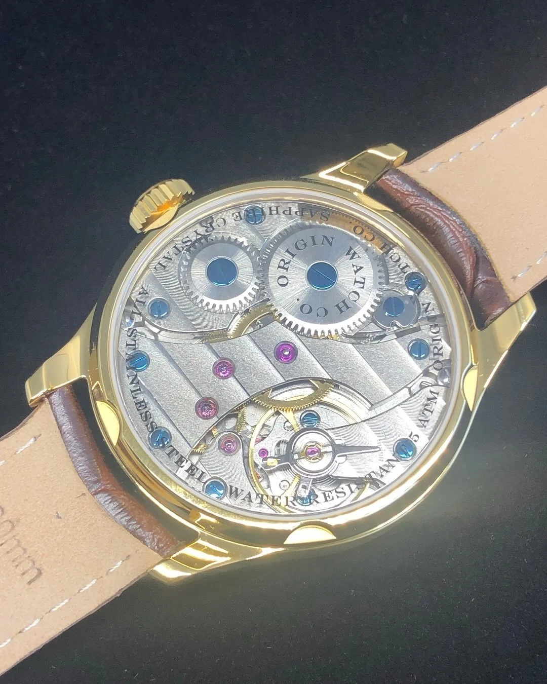 You have an option of either a SeaGull TY3620 or an #ETA6498 #handwound mechanical movements to choose in our #RailwayEdition timepieces. Both are highly decorated, displayed through a wide-open caseback.  Winding them is a joy! #originwatchco