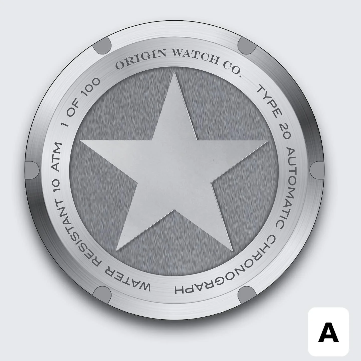 Cast your vote. Caseback designs for our upcoming #type20 #chronograph, featuring Air Force star. A or B? What are your thoughts? #originwatchco

#watchmaker #watchmaking #horology #watchdesign #microbrand #watchlover #newwatch #watchcollector #autom
