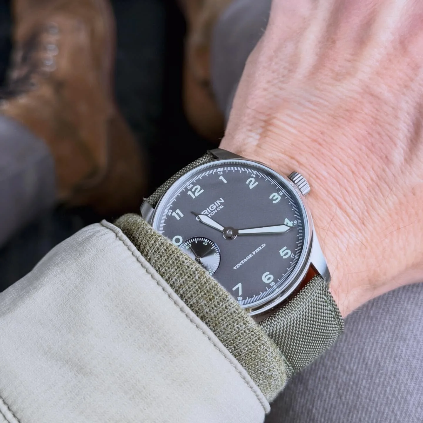 After eight hours of delays and being stuck overnight in Atlanta, we are making our way to the @districttimeshow in Washington DC. We will be a bit late setting up but we will be there all day today and tomorrow! Come see us. #originwatchco #fieldwat