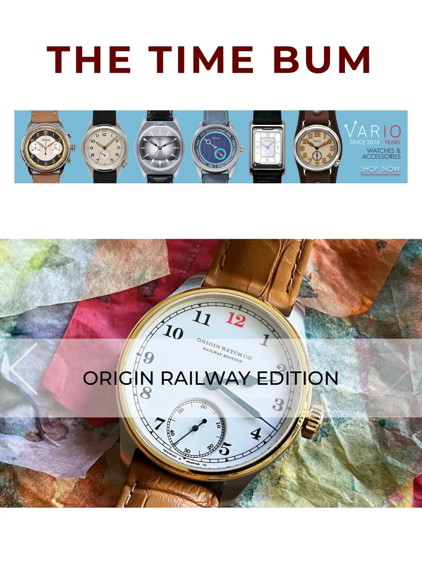 Thank you @thetimebum for your review &ldquo;Also, tastes have changed, both as a matter of general fashion and my own personal preferences. Given that reality, I was delighted to discover that the Origin Watch Co. is like a portal to the past, in al