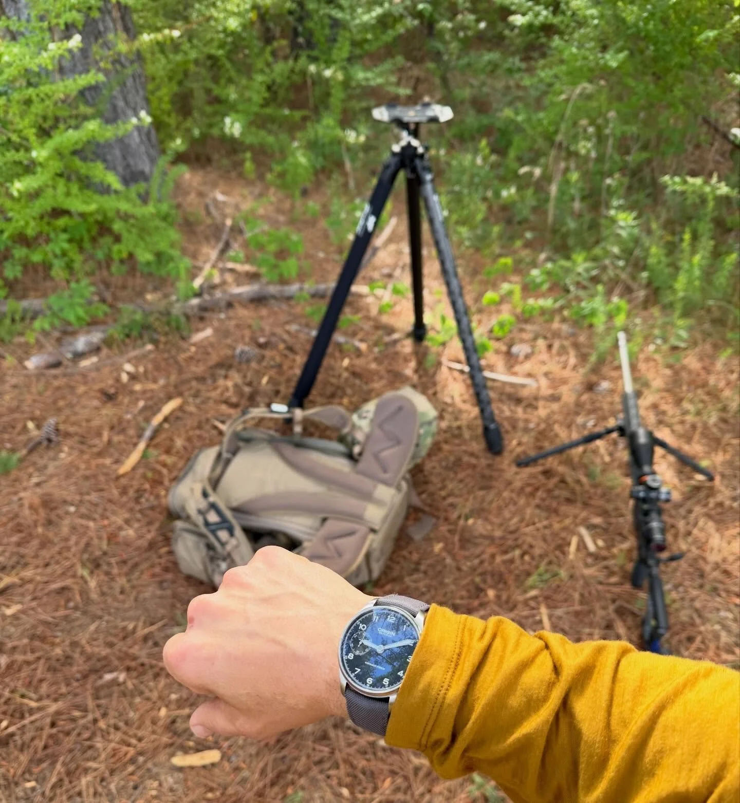 In the field at the #NRL Hunter match with our Vintage #fieldwatch #originwatchco #precisionrifle #watchmaker