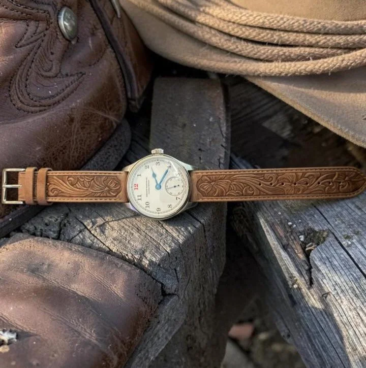 Look at this beautiful photography by one of our customers! What a gorgeous western strap that goes so well with our #railwayedition Thank you Mark Carder for sharing your experience with us! #watchmaking #originwatchco #watchphotography