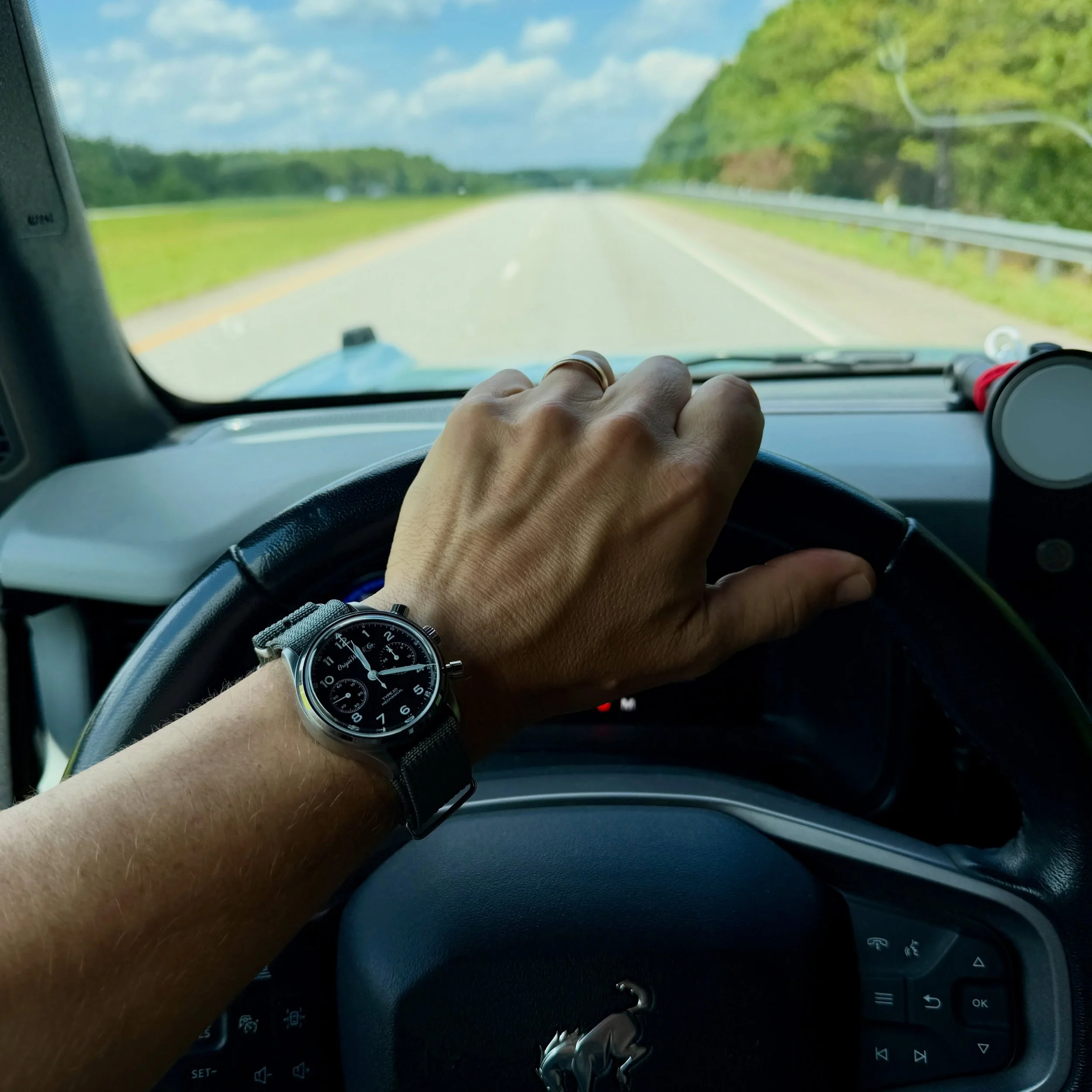 #type20 A&eacute;ronavale on the drive home. No filters #originwatch #microbrand #watchmaker #timepiece