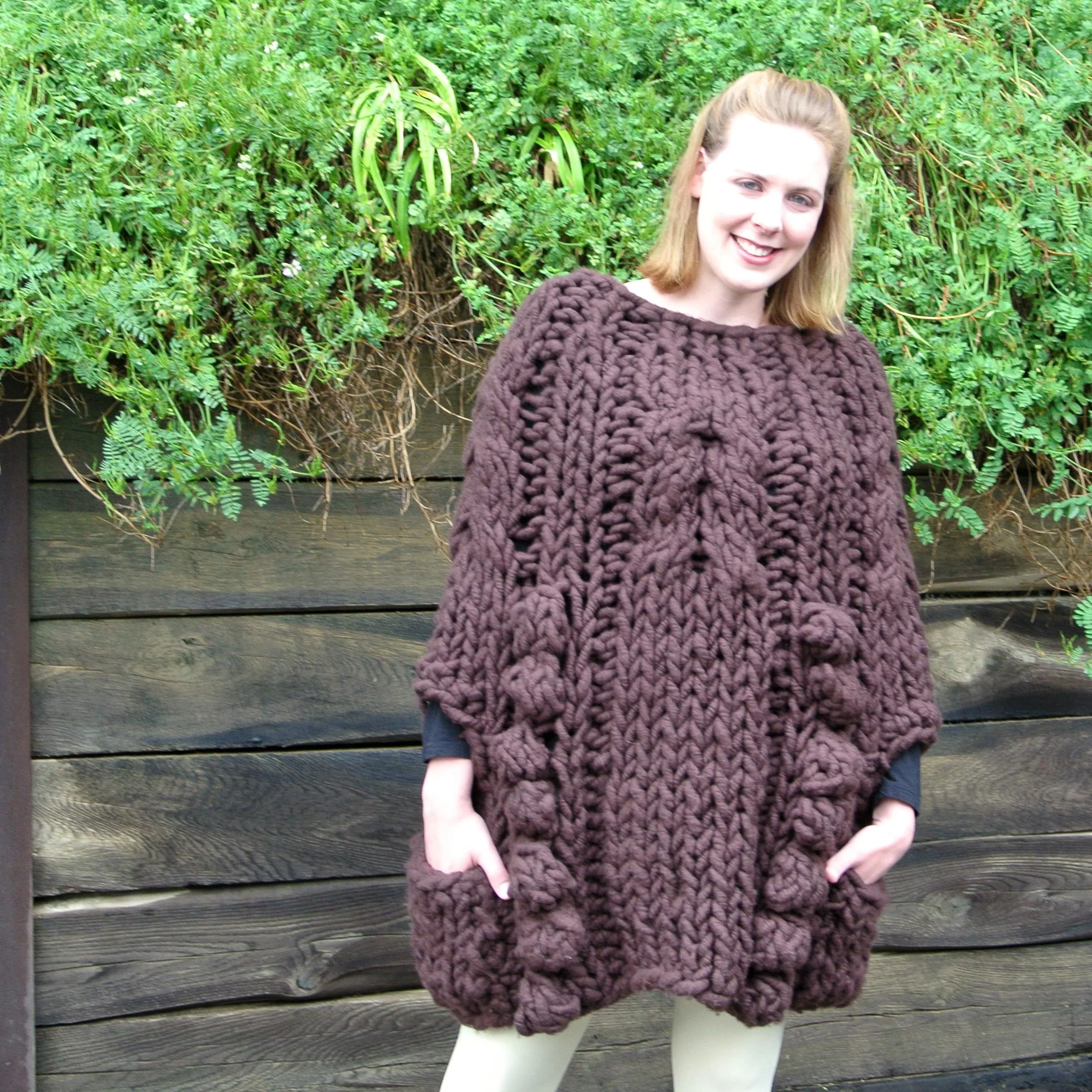 Bobbles and Twist Poncho.JPG
