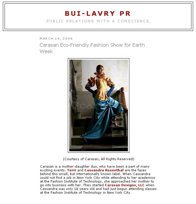 Mar. 14, 2008: Bui-Lavry PR blog pt.1