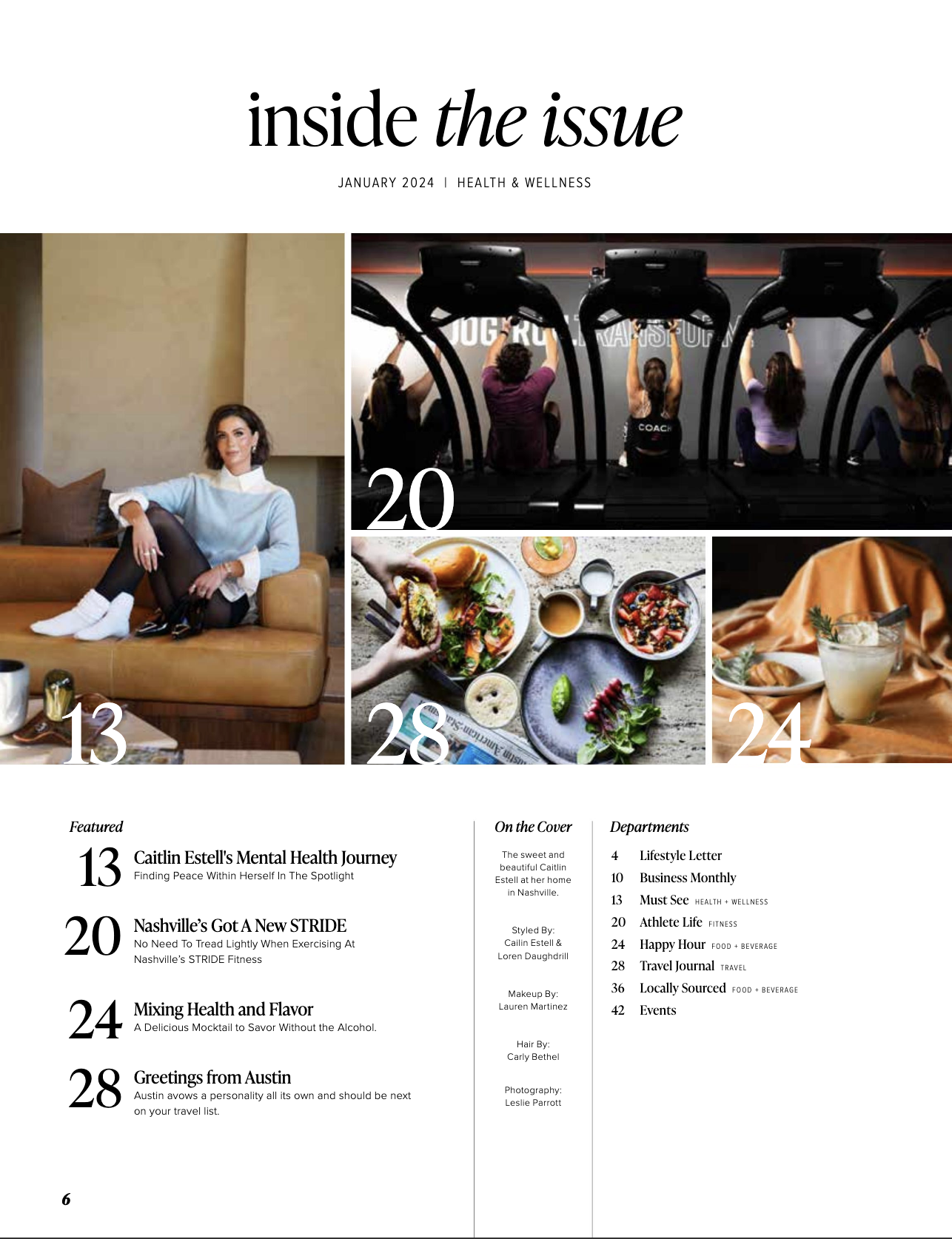 Caitlin Estell feature article for Belle Meade Lifestyle Magazine, Photographed by Leslie Parrott, Nashville, TN