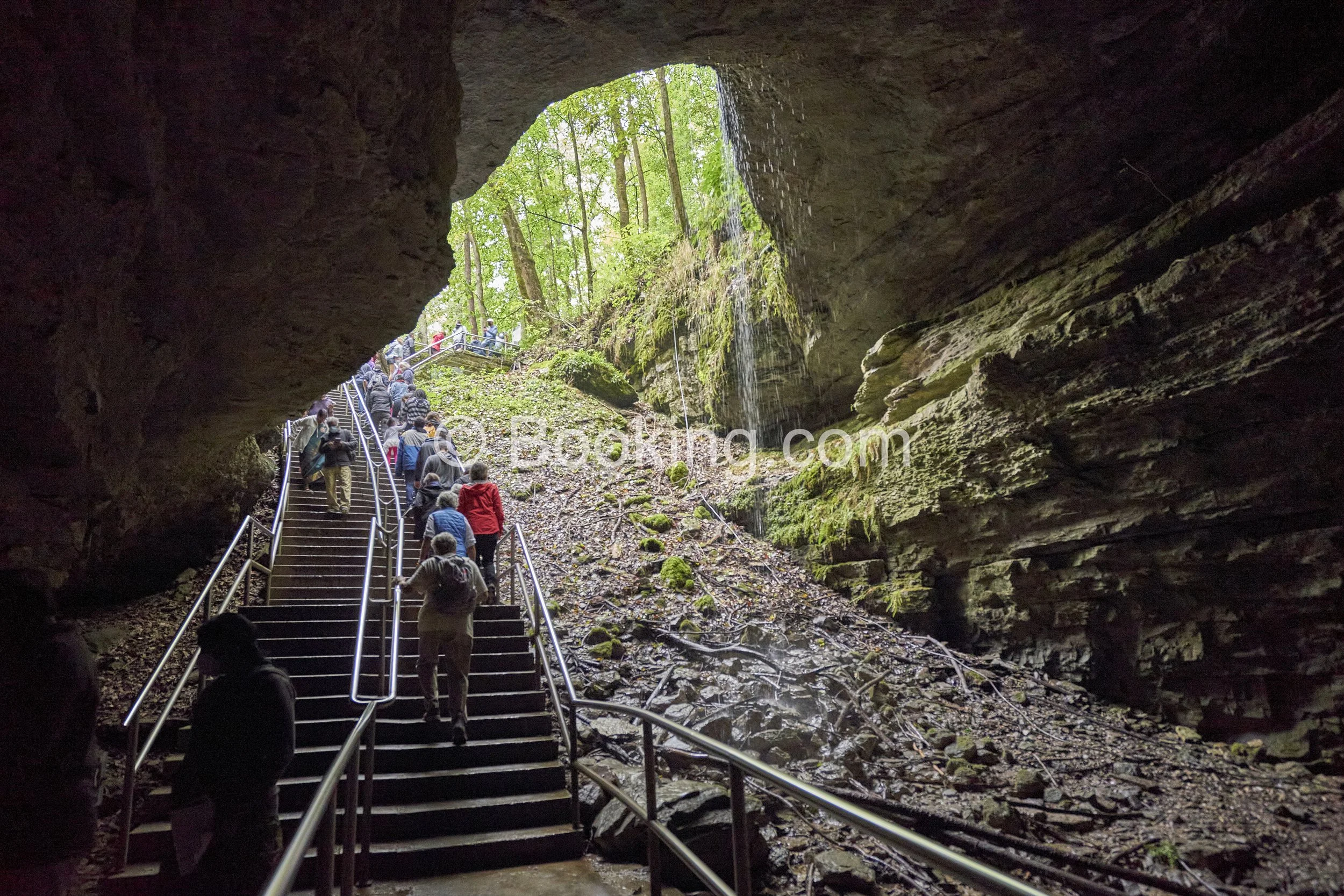 Looking out the mouth and main entrance of Mammoth Cave, Mammoth Cave National Park, Photographed by Travel Editorial Photographer Leslie Parrott