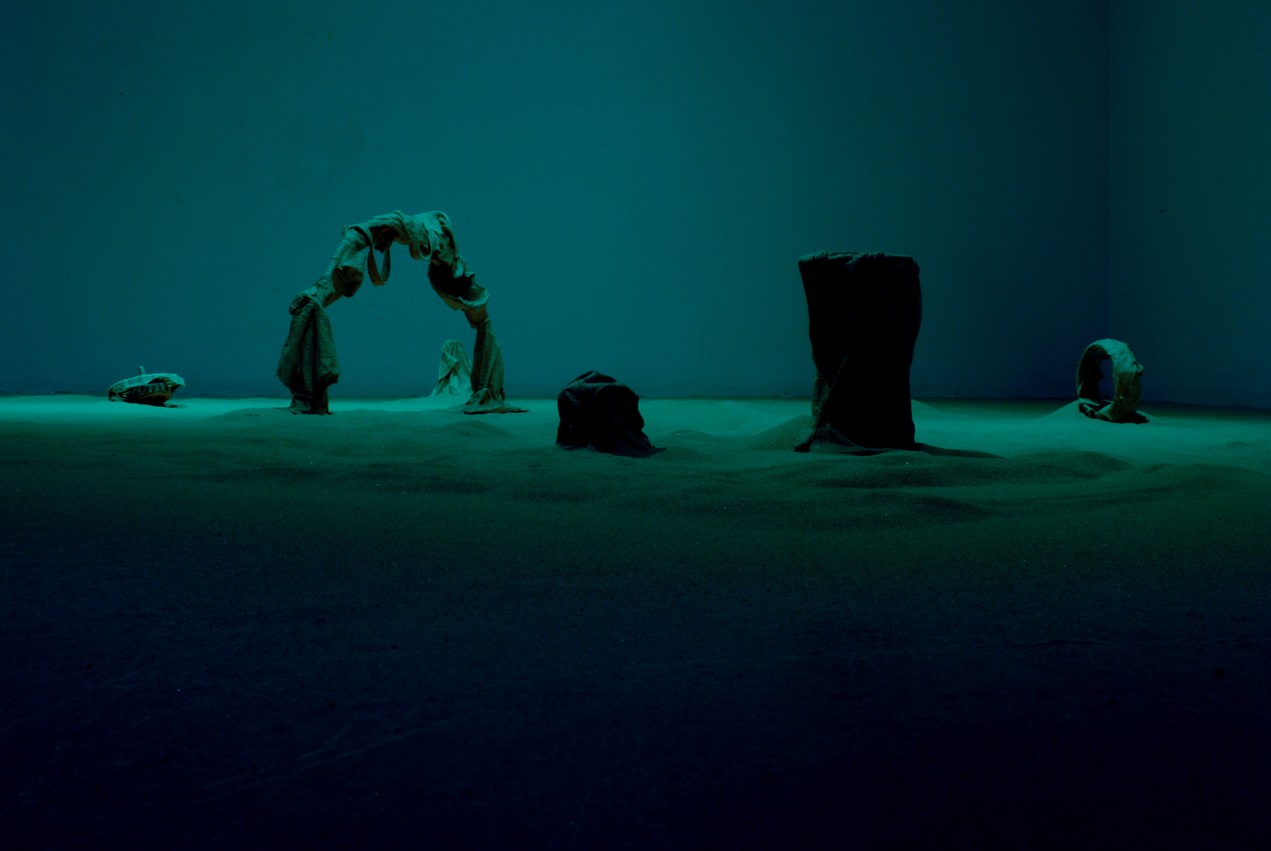 Below Sea, 2014 sand | 20 x 30 in