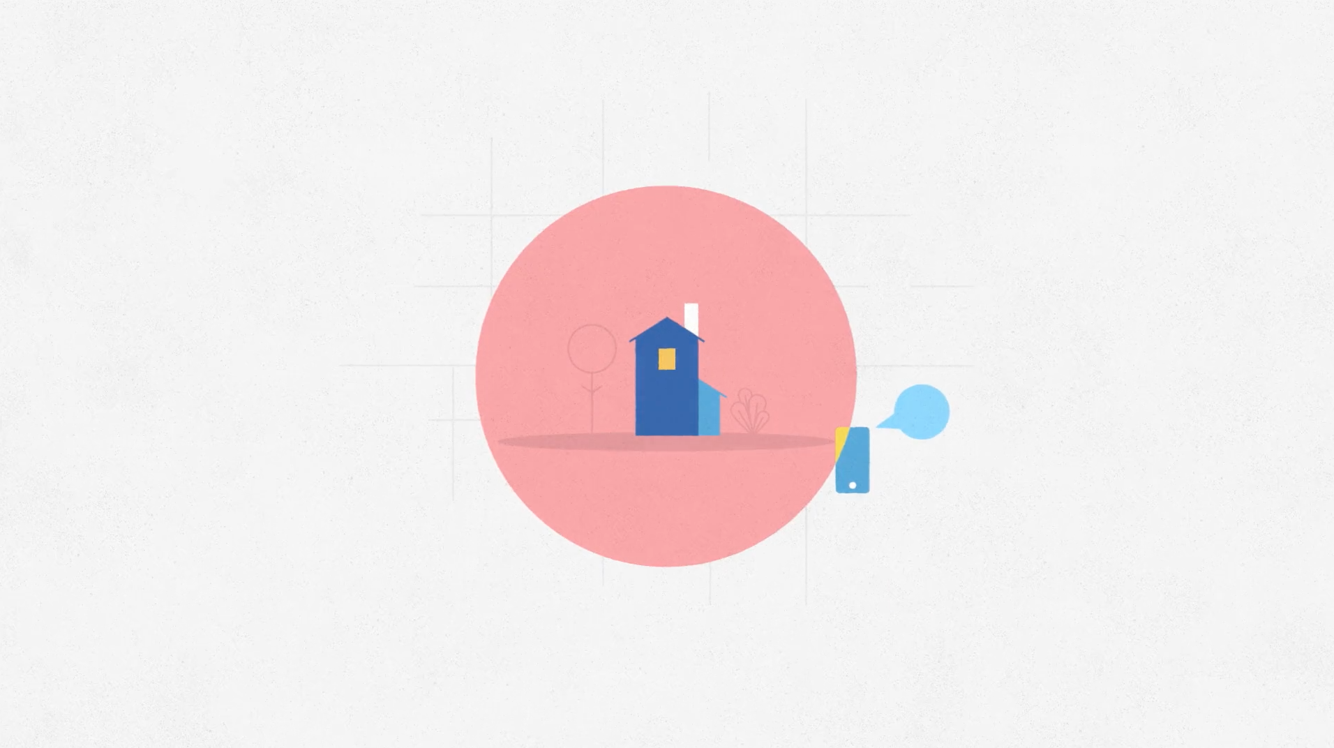 The challenge was to illustrate an error that occurs with some home devices, when the mobile device comes into proximity with home wifi and unlocks the doors. Smart devices are not without fail, and Nest's system does a more intelligent job of working correctly. Eventually we landed on this design to illustrate the proximity problem. 
