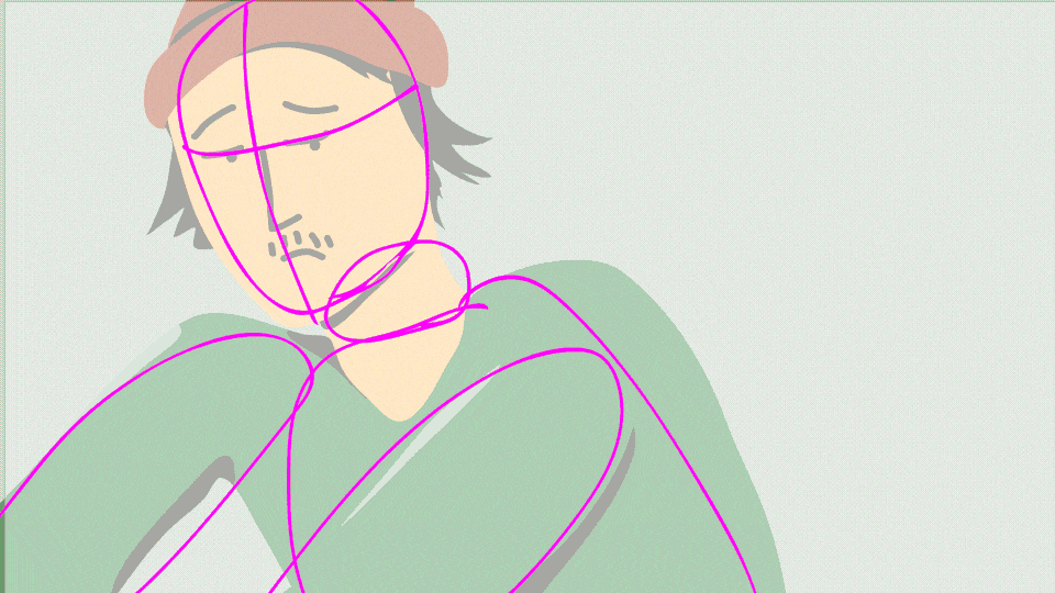  I also experimented with a few other techniques, including blocking out a shot in Cinema 4d, roughing the character movement in Animate, and completing the rest in After Effects. I’m thankful I tried some processes a bit more out of my wheelhouse.  