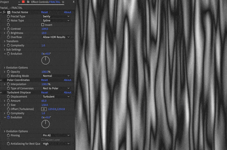  The tie dye color splash at the end was a simple effects stack time remapped and duplicated with another color palette.  
