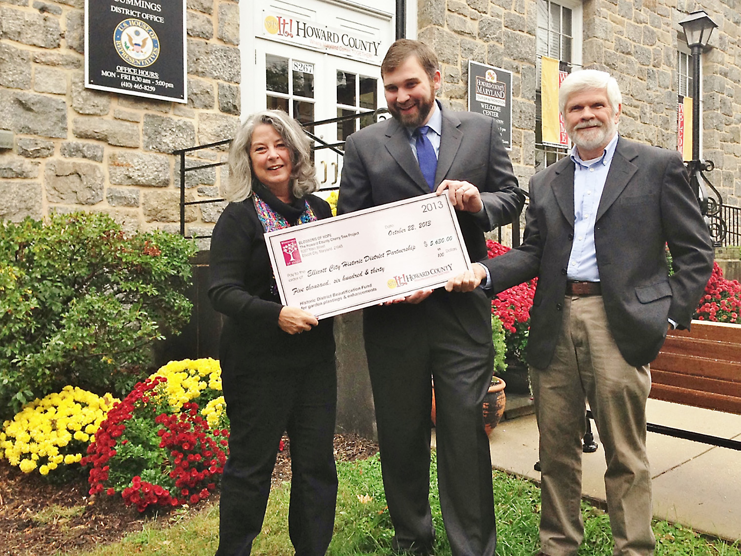 EC Historic District Partnership donation from BOH 2013