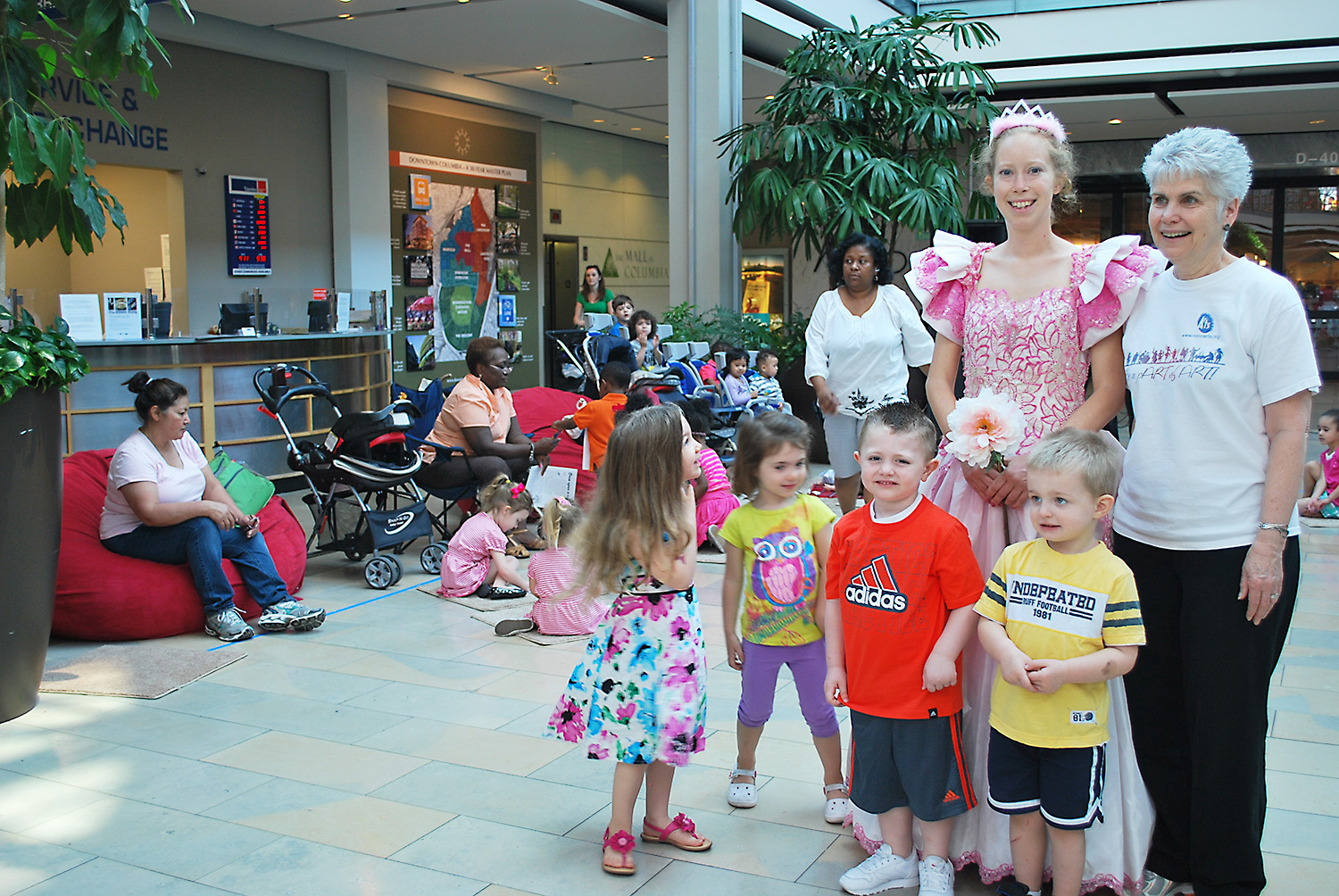 Cherrybration Days at the Mall in Columbia with Cherrybration Princess and county council member Mary Kay Sigati