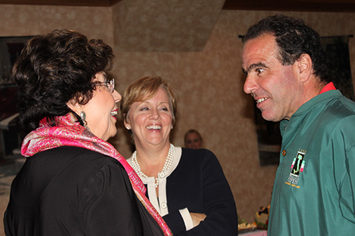 Regina Ford (BOH Board member), Jan Hines (HHF) and Pete Mangione (BOH Board member)
