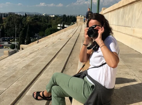 At the site of the 1st modern Olympics in Athens, Greece.