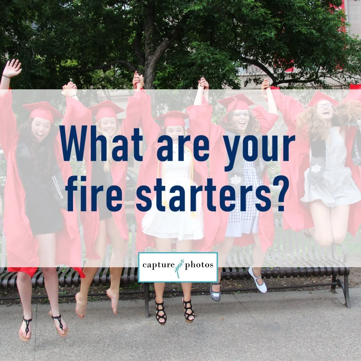 What are your photo organizing fire starters?