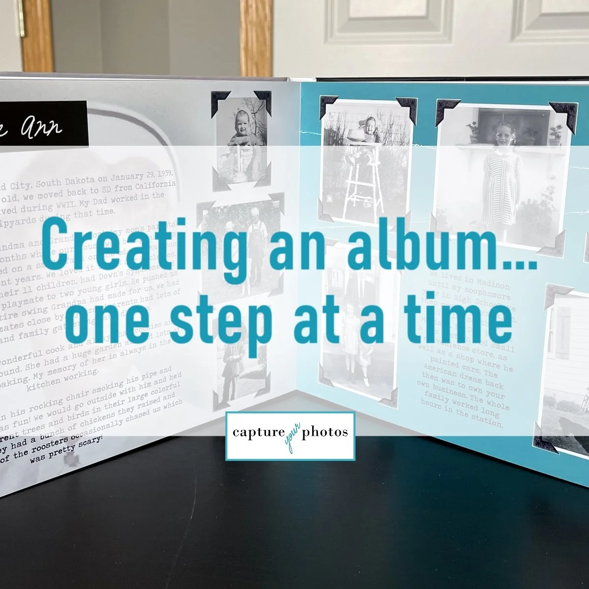 Creating an album...one step at a time