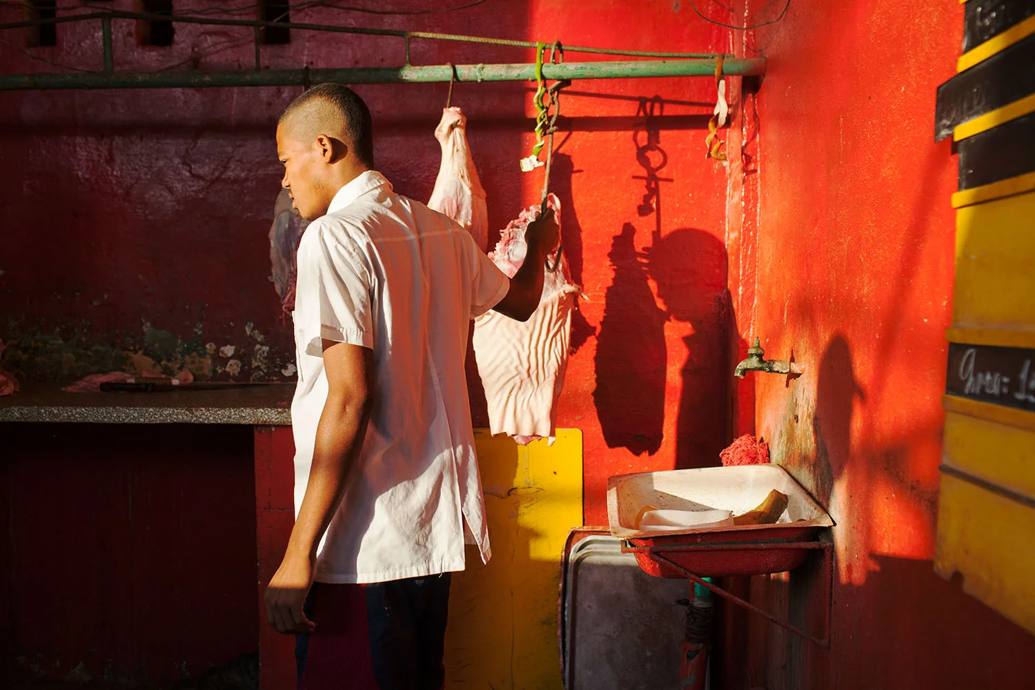 In Cuba, people rely on government-issued ration cards to receive food. Rations are usually just enough, if not less, than families need to sustain themselves. Havana, Cuba. March 27, 2014.