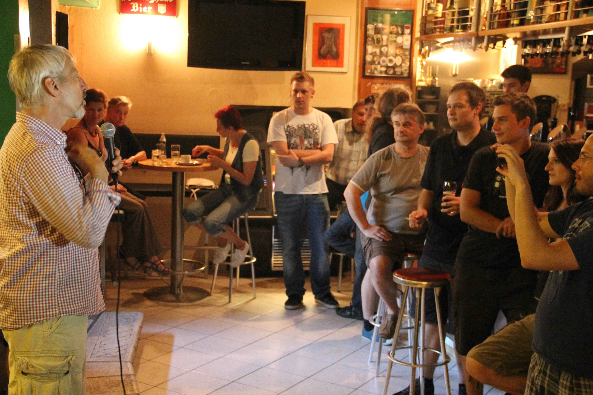 Preaching the Gospel and sharing hope in an Austrian bar.