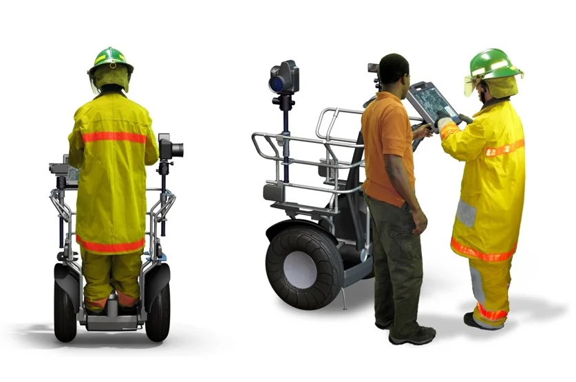 Remote Pre and Post-Disaster Analysis of Critical Physical Infrastructure with Mobile Workstation Chariots