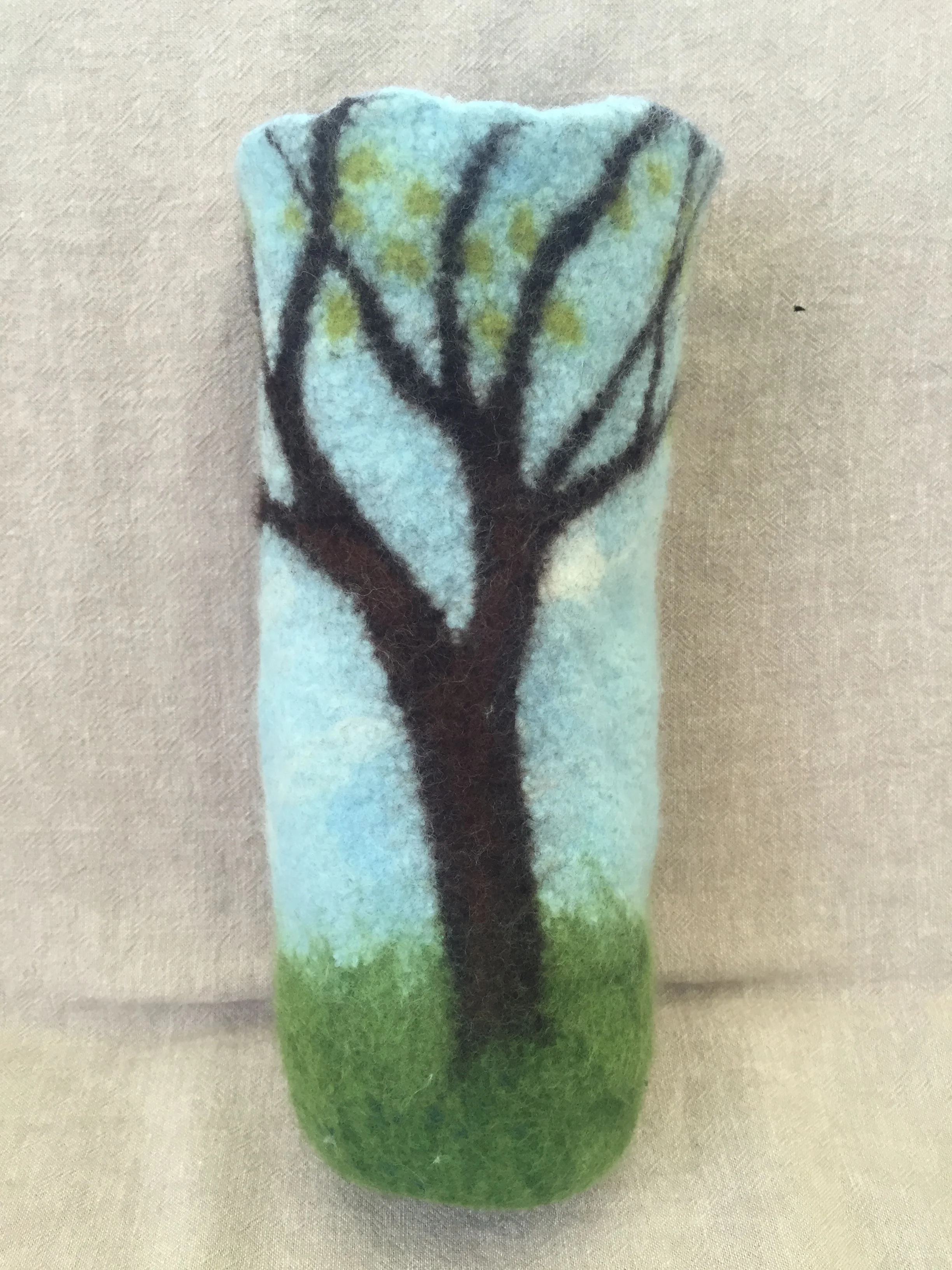 Spring tree vessel. 11 x 5 in.