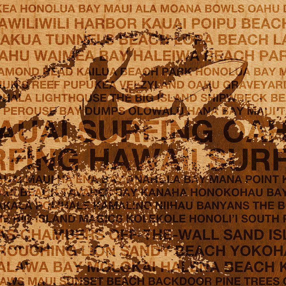 Surfing Hawaii, The Cutback, Hawaiian Surfing Design