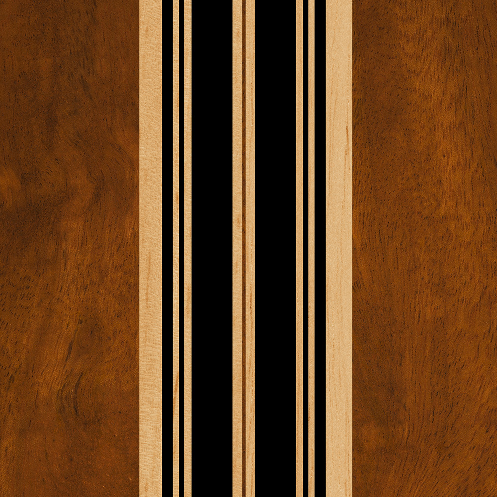 Copy of Copy of Copy of Nalu Lua Faux Koa Wood Surfboard Phone Case in Black