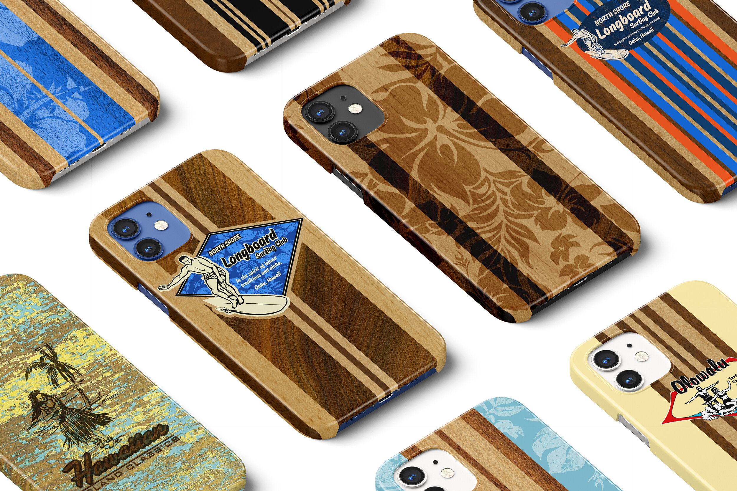 Vintage Surfboard Style Cases