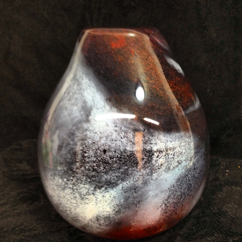 Handmade Blown Glass Vessel