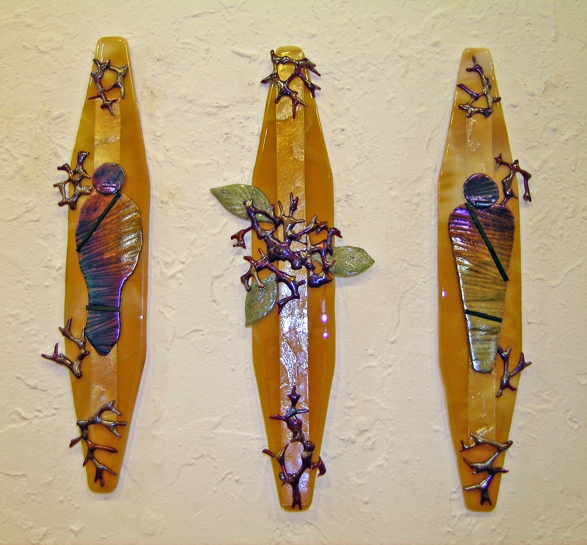 "Extending Grace to Myself" 2016, Fused Kiln-formed Glass by Laura McCracken