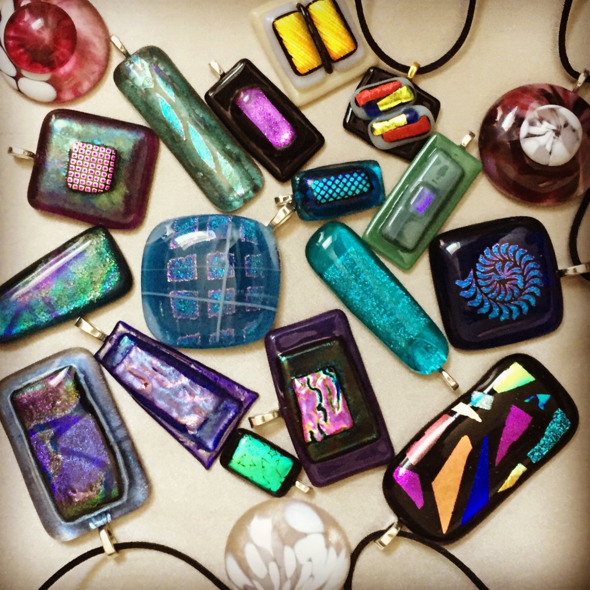 Fused Glass Pendants