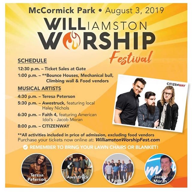 ||S A T U R D A Y|| Who&rsquo;s excited to praise the Lord this Sat with @citizenway? 🙋🏻&zwj;♀️🙌🏻🔥😊 We take the stage at 4:30 and are pumped for this family-friendly event! See you there!