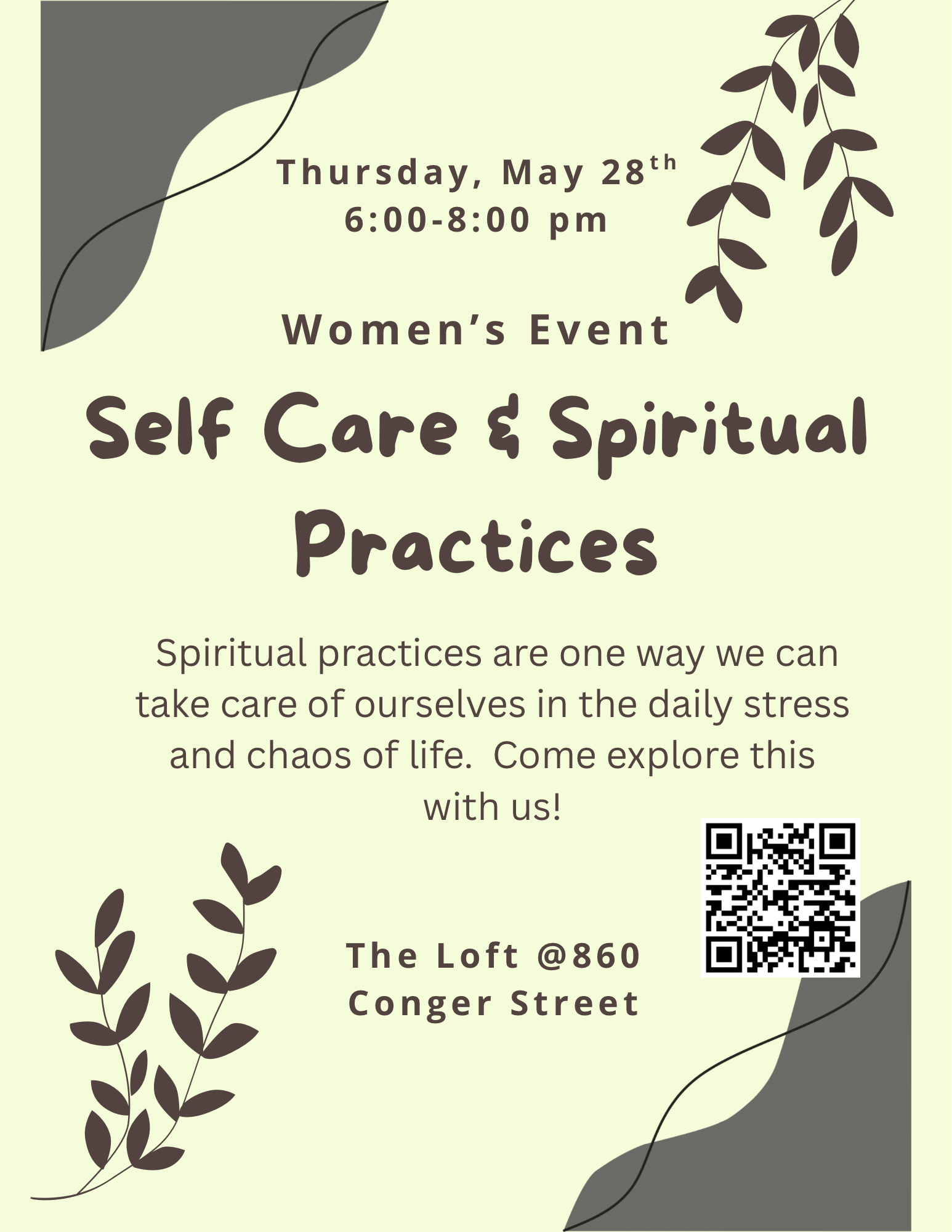 Women's Event: Self Care &amp; Spiritual Practices