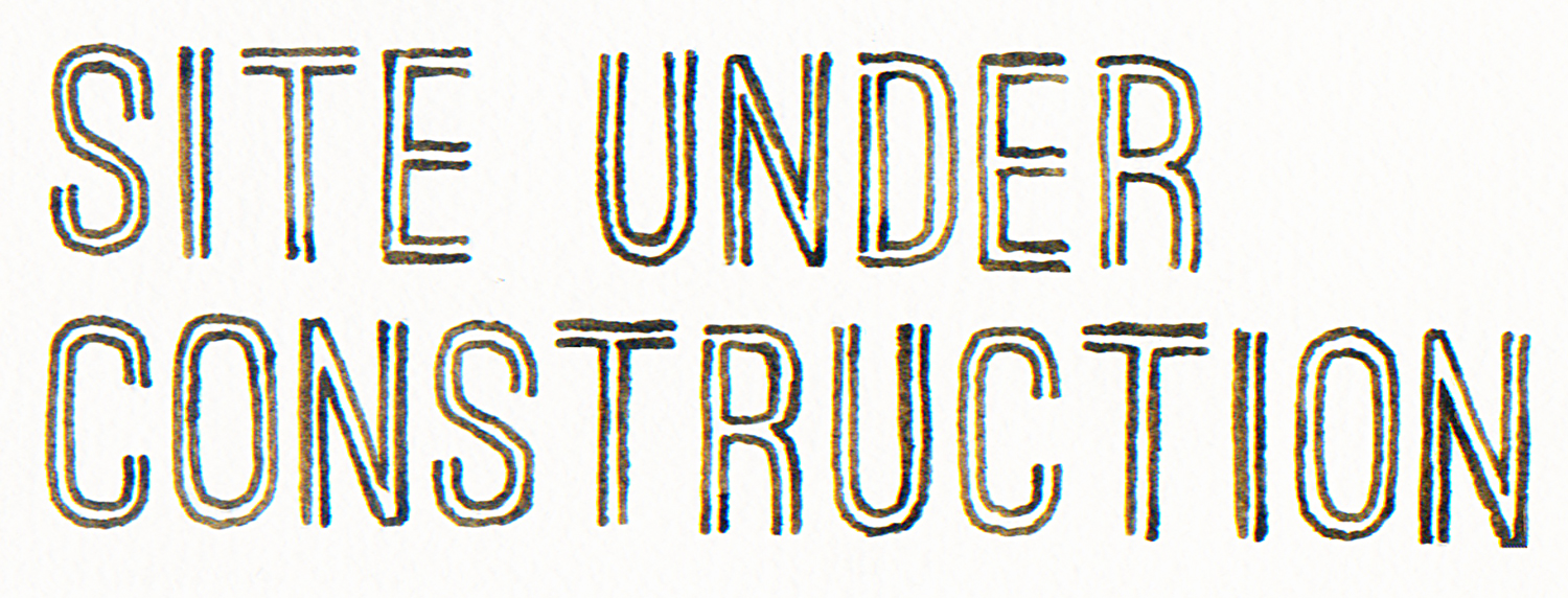 Site Under Construction lettering