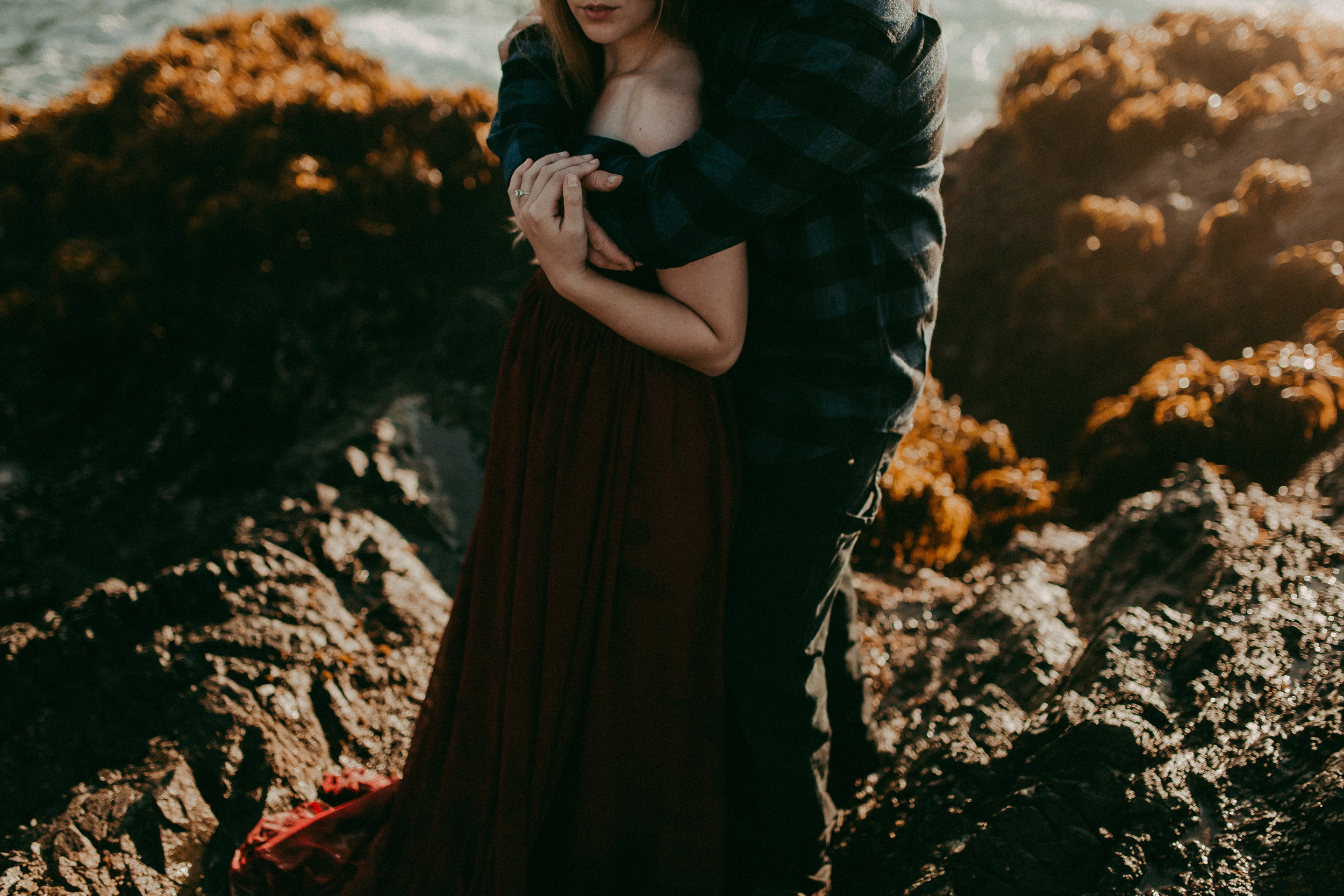 engagement session by the beach
