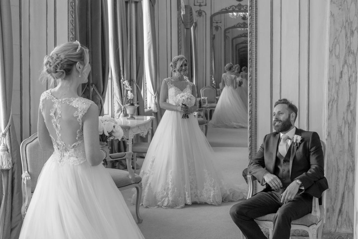 Gosfield Hall Wedding Photography - Rachel and Paul in the Bridal Suite