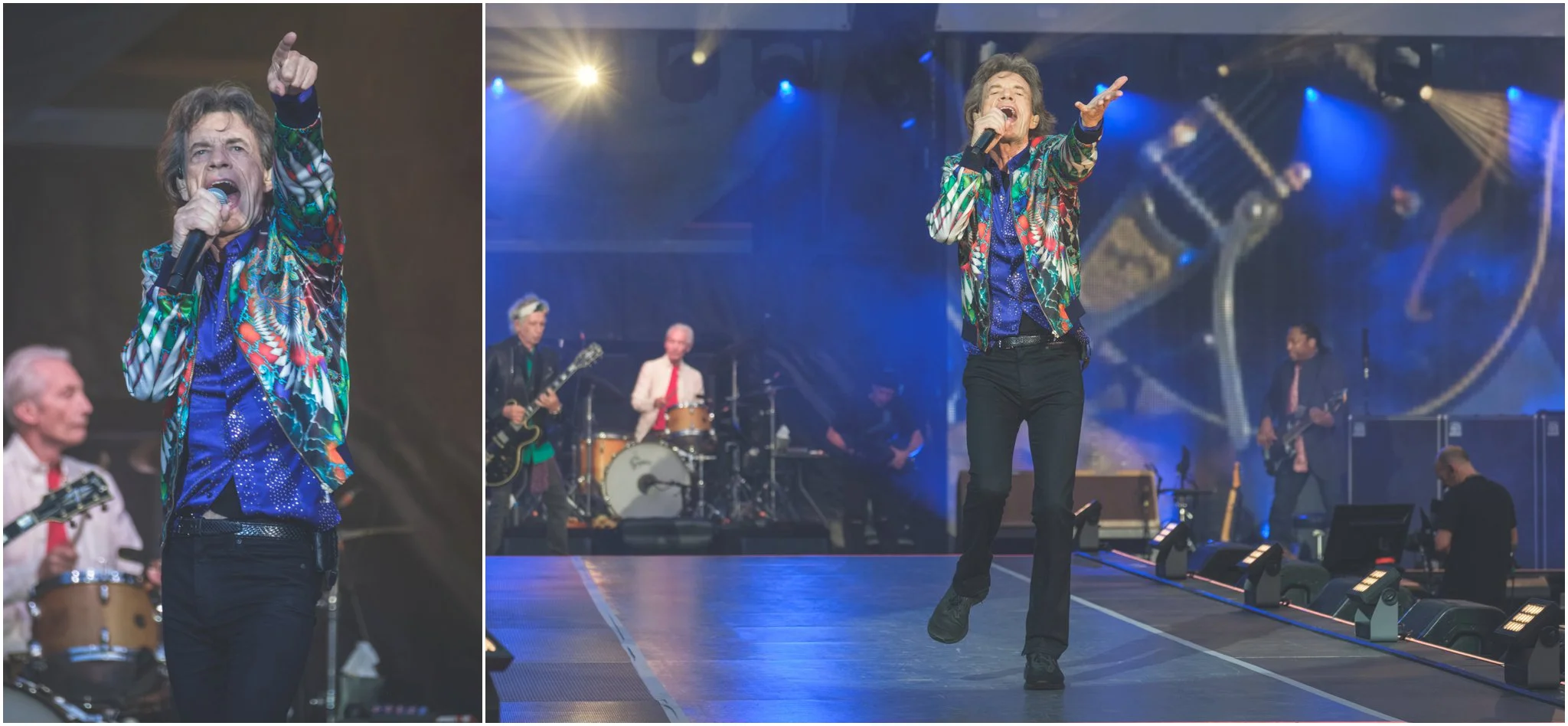 The Rolling Stones perform live on stage at Twickenham Stadium on June 19, 2018 in London, England.