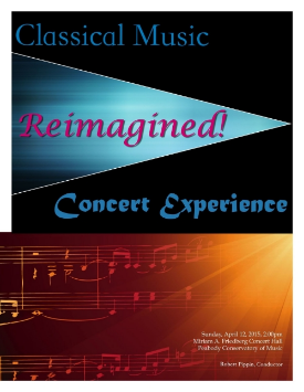 Front cover for concert program