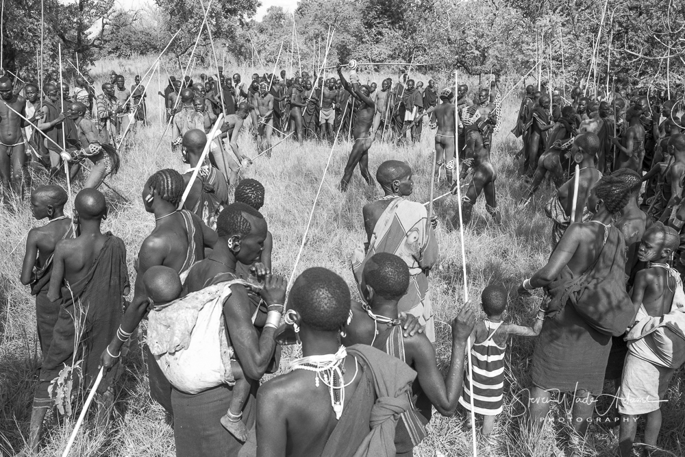 Five villages assembled to compete in this Donga