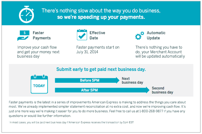 Business owners rely on timely payments from their credit card partners. For American Express Canada, this fun, friendly mailer shared industry-leading improvements made to payment speed and efficiency. Click the plus sign in the upper right-hand corner of the image to zoom.