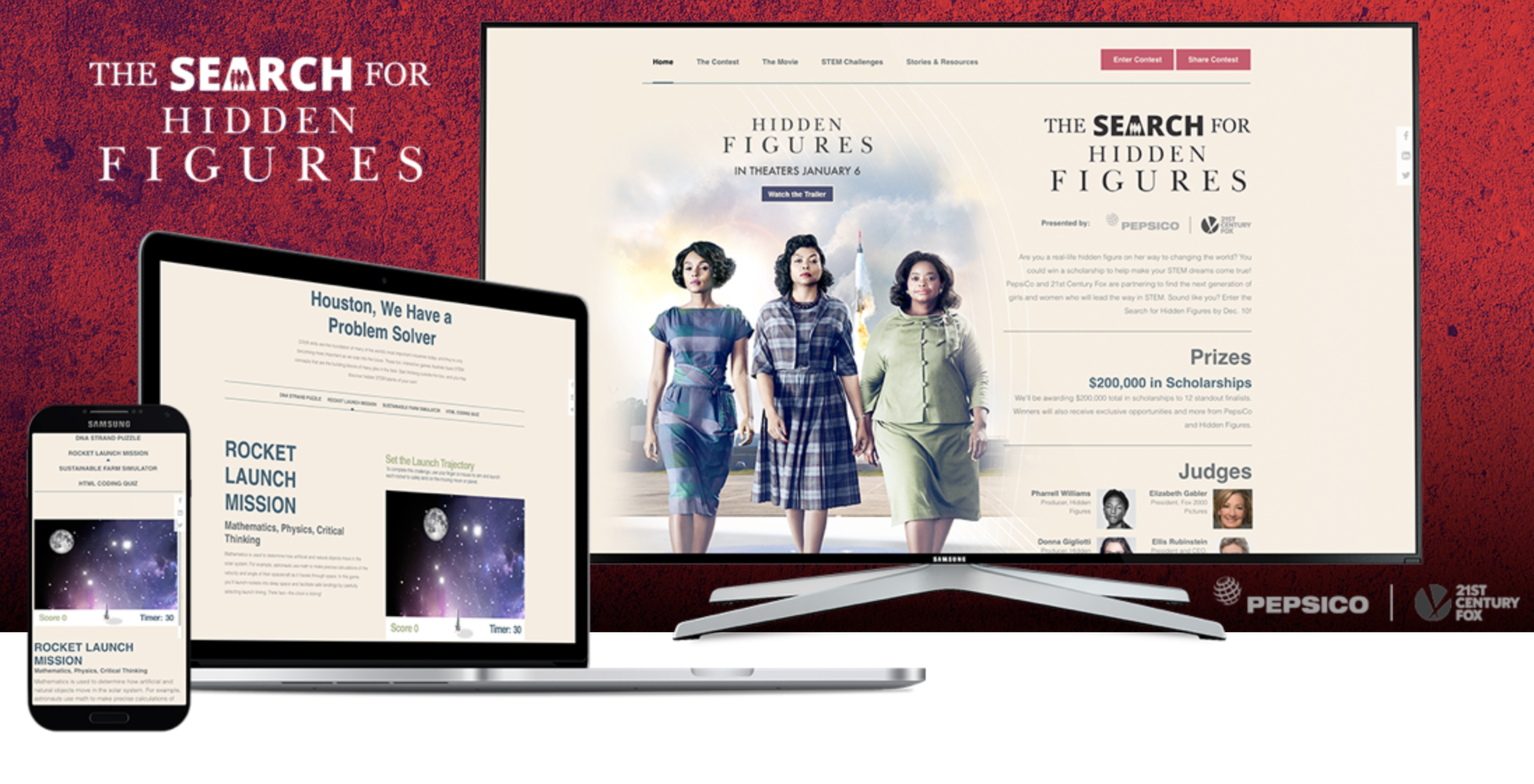 Our Search for Hidden Figures contest was a multi-pronged campaign that sought to excite followers about STEM through clever games, an Instagram-based UGC mini-contest, and celebrity engagement. 