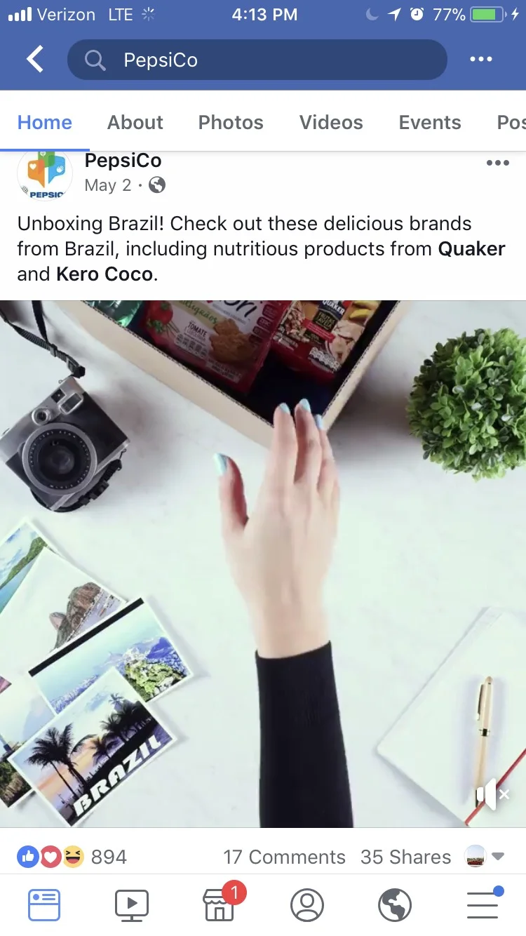 To showcase PepsiCo’s presence in dozens of different countries around the globe, we concepted a video series in which we “unbox” unique products and flavors from each country. View the full video here .