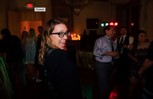 Caught in the act! I will dance at your reception, enjoy a slice of cake, and cry at your wedding.