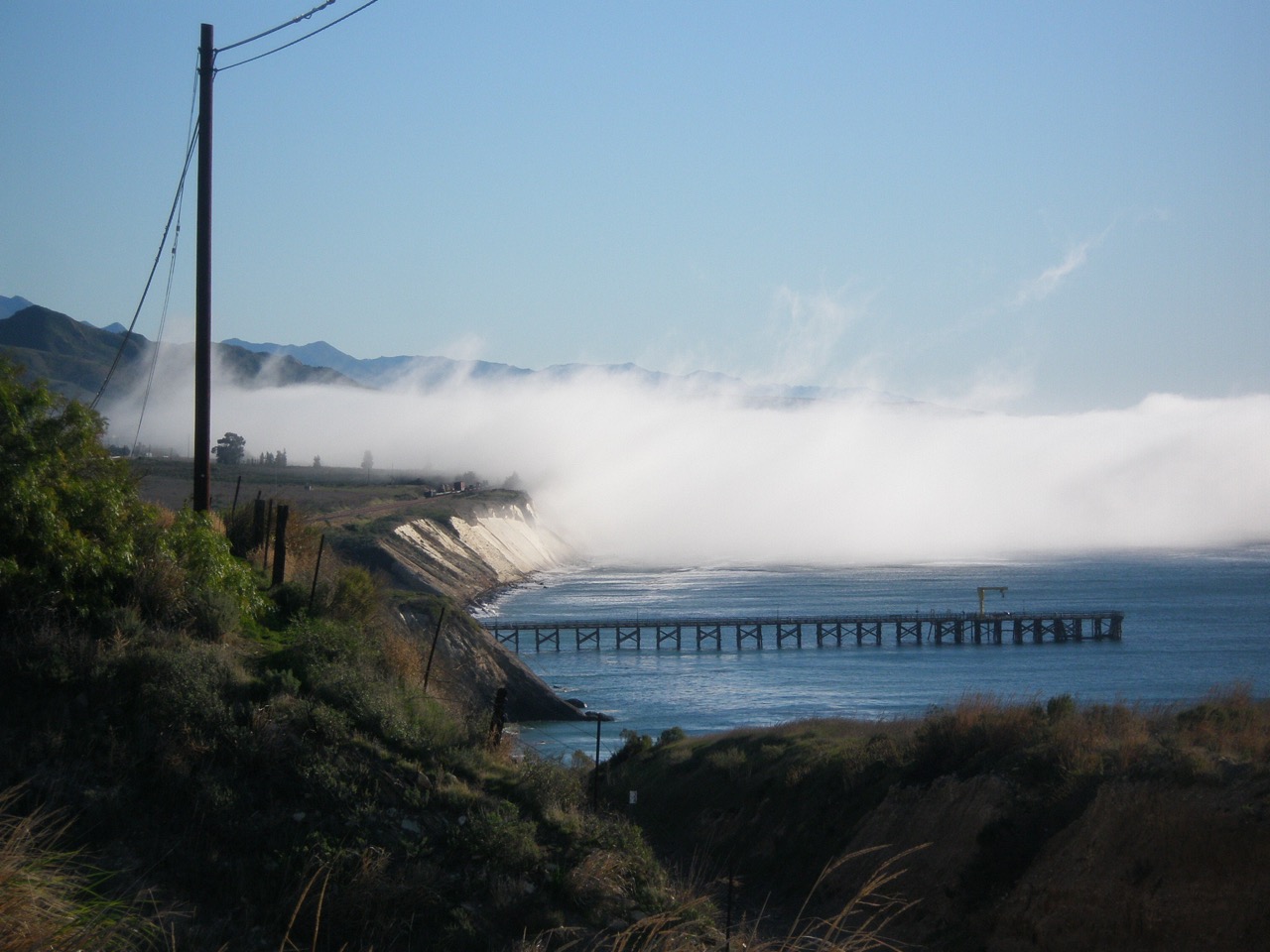 Fog at Gaviota Pier