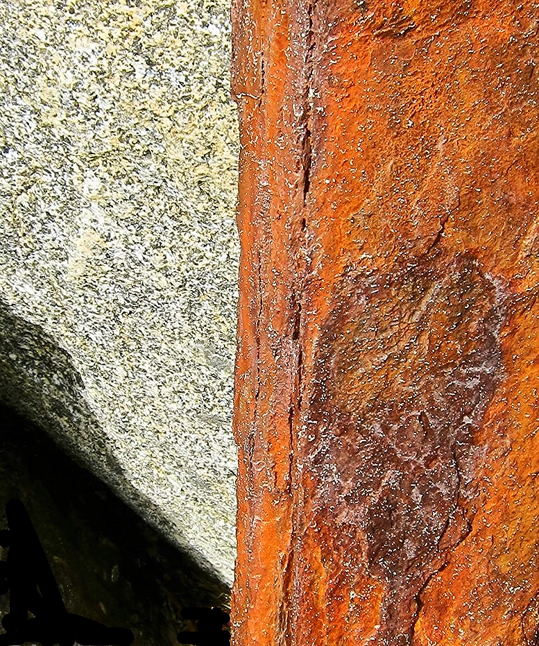 Seawall Rust and Rock