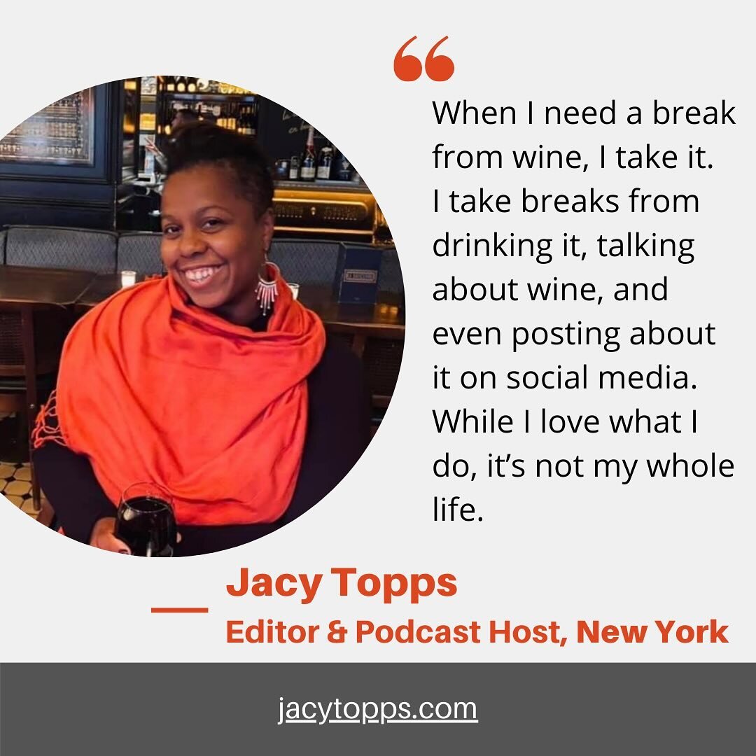 📖🍷 In this week&rsquo;s Meet the Community, we sit down with wine writer, editor and podcast host, Jacy Topps and get real about navigating the challenges of staying well as a wine professional. 

🌈💪 From the impact of systematic racism, and oppr