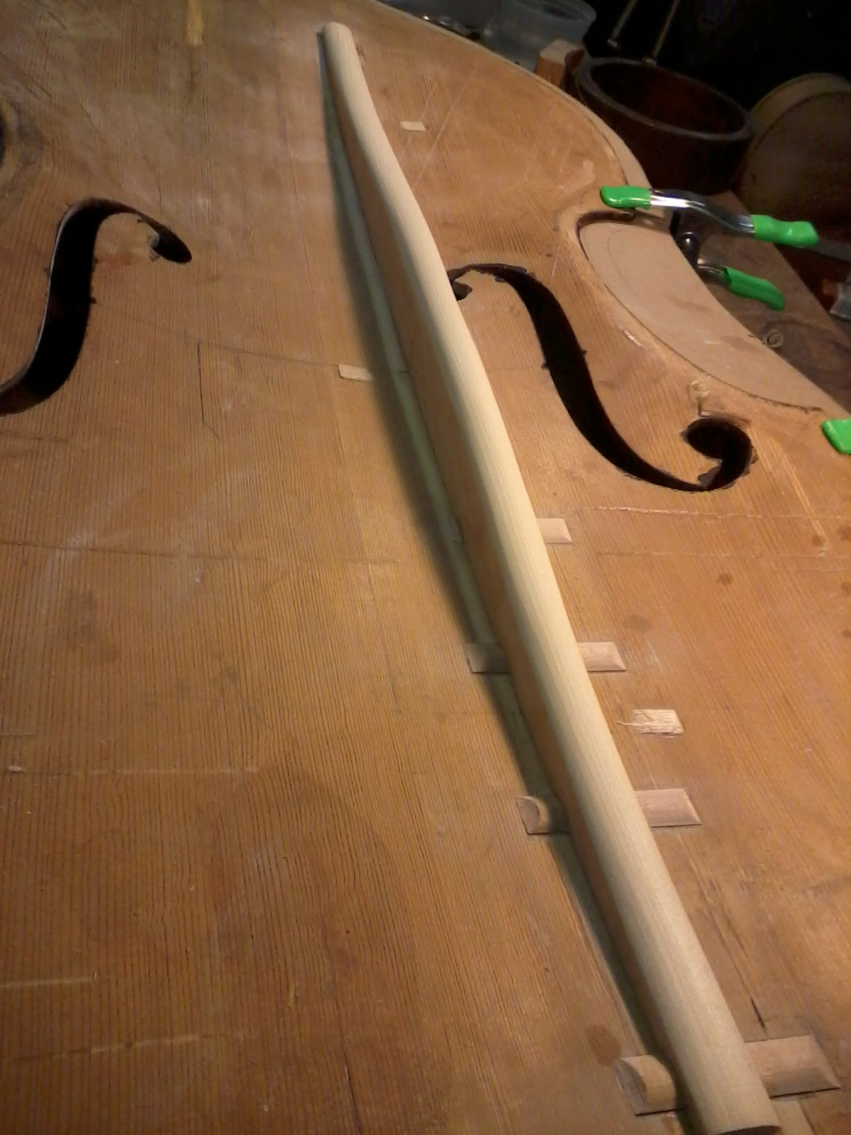 Double Bass repair done in 2012