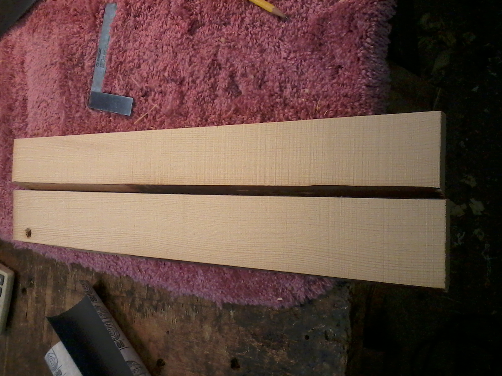 Ready to cut peices for X bracing
